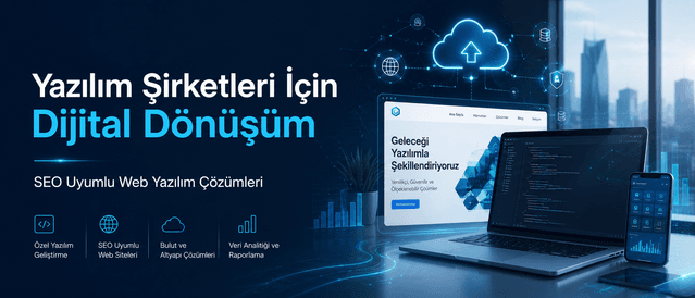 Yazılım şirketleri için SEO uyumlu web yazılım ve dijital dönüşüm çözümleri